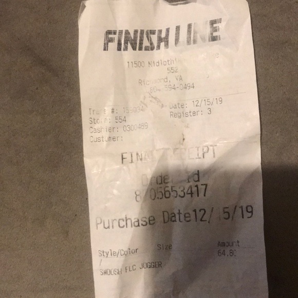 Nike Sportswear Swoosh Fleece Jogger Pants - Picture 5 of 5